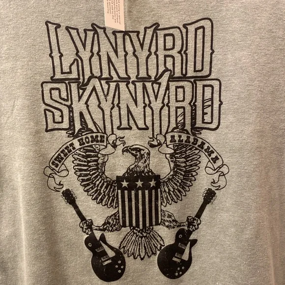 Lynyrd Skynyrd Graphic Green Baby Tee - Picture 6 of 7